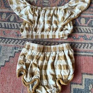 SOLD Girl’s Kate Quinn Checkered Top and Shorts Set